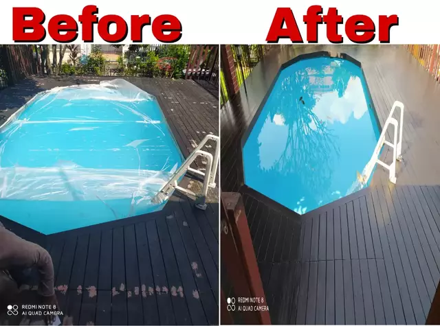 Outdoor decking polishing